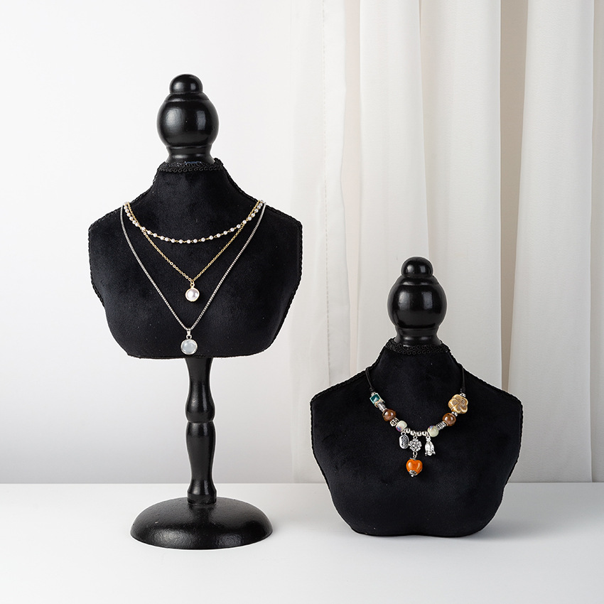 Black Velvet Bust Form Jewelry - Body Jewelry In Store review and price