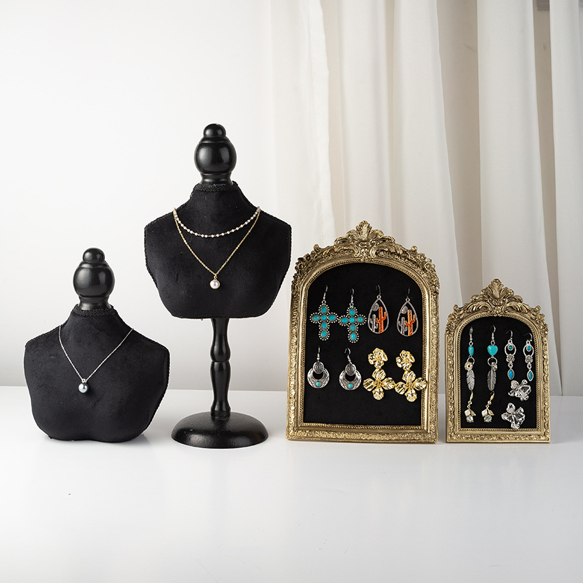 Black Velvet Bust Form Jewelry - Body Jewelry In Store review and price